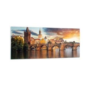 Obraz na szkle - Piękna od wieków - 100x40 cm