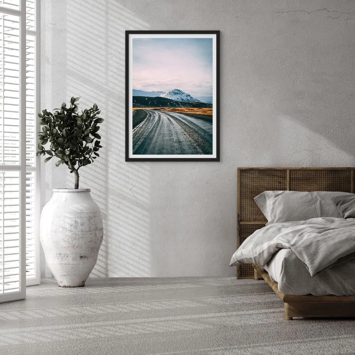 Plakat w czarnej ramie - W islandzkim klimacie - 40x50 cm