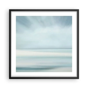 Plakat w czarnej ramie - Spokój aż po horyzont - 50x50 cm