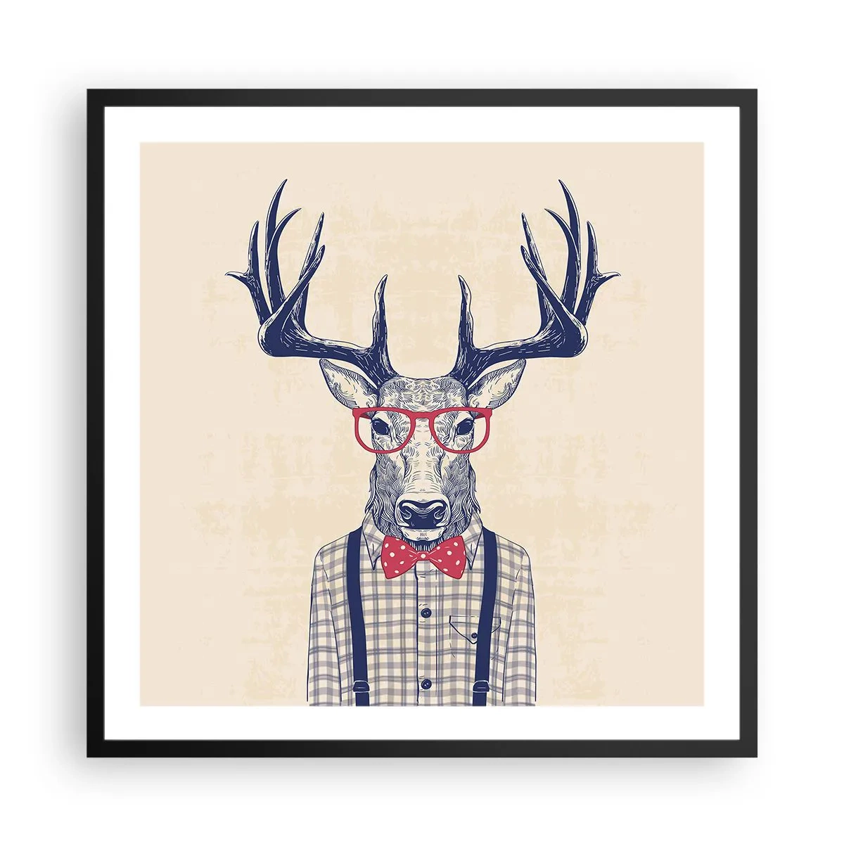 Plakat w czarnej ramie - Zabawna ekstrawagancja - 60x60 cm