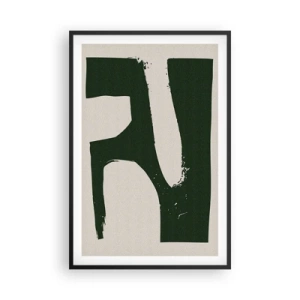 Plakat w czarnej ramie - Zatoki bieli - 61x91 cm