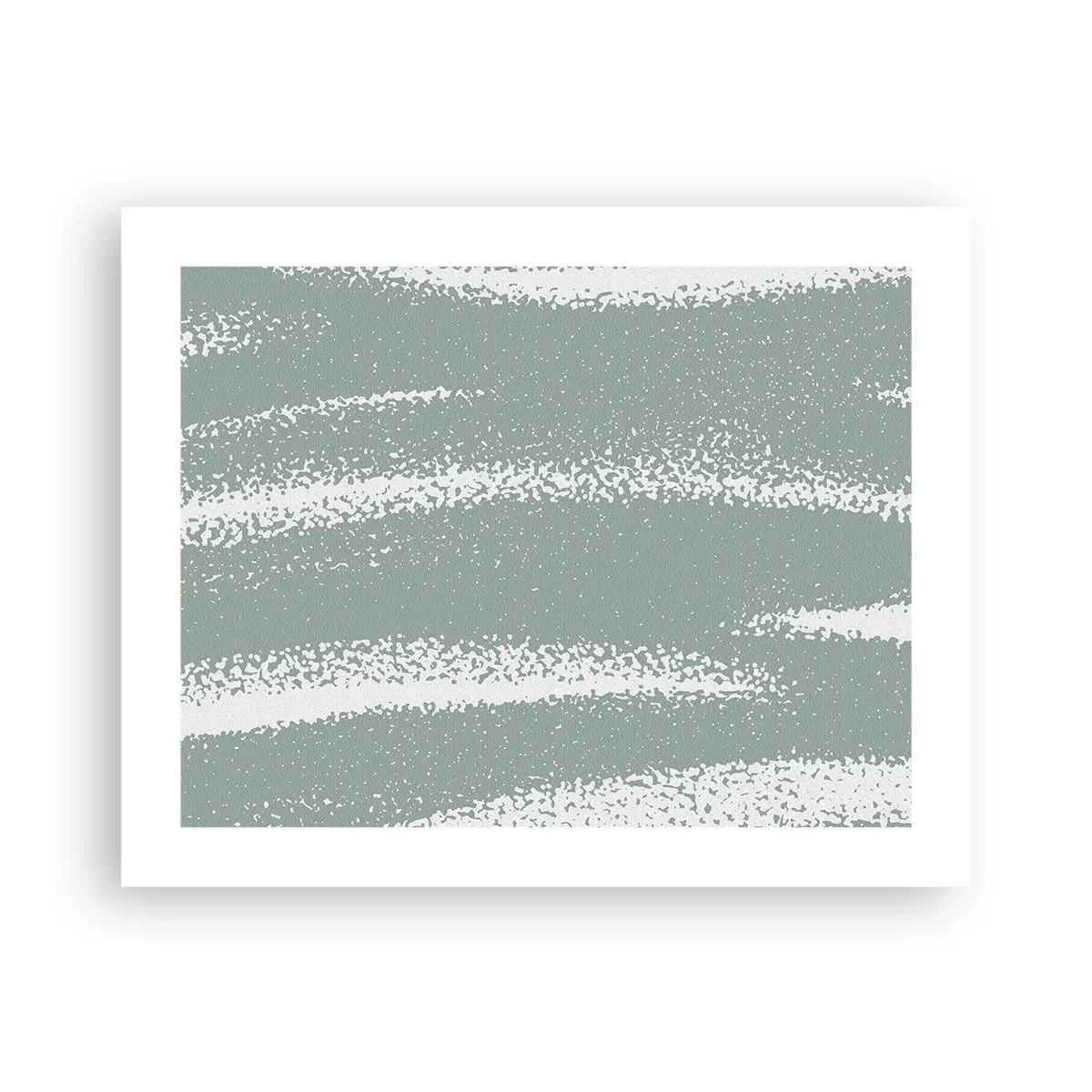 Plakat - Abstrakcja w zimowym klimacie - 50x40 cm