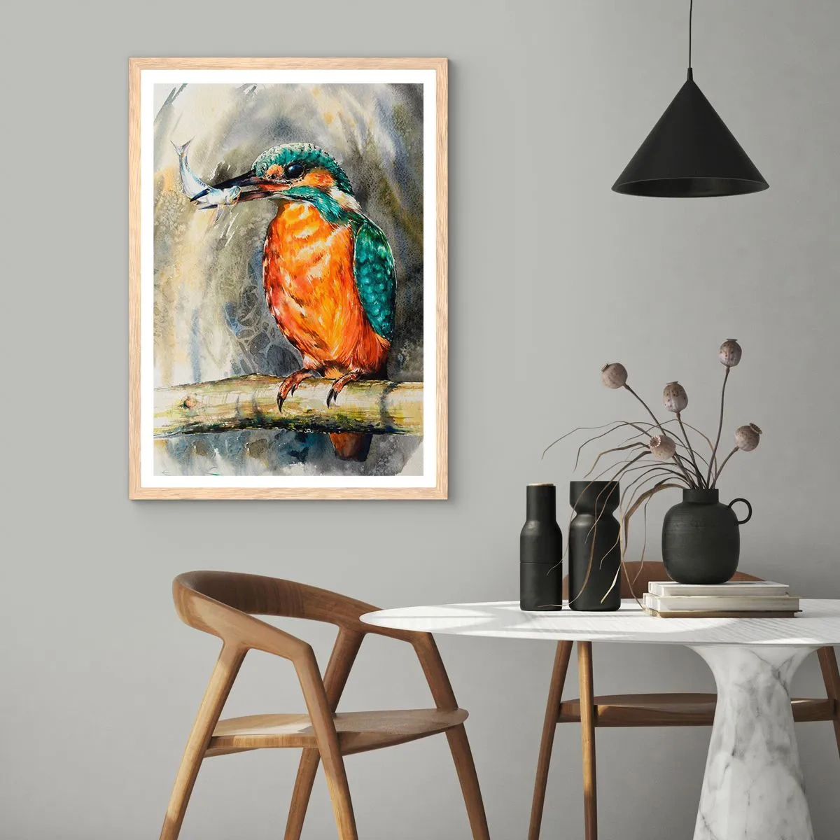 Plakat w ramie jasny dąb - Prawo natury - 40x50 cm