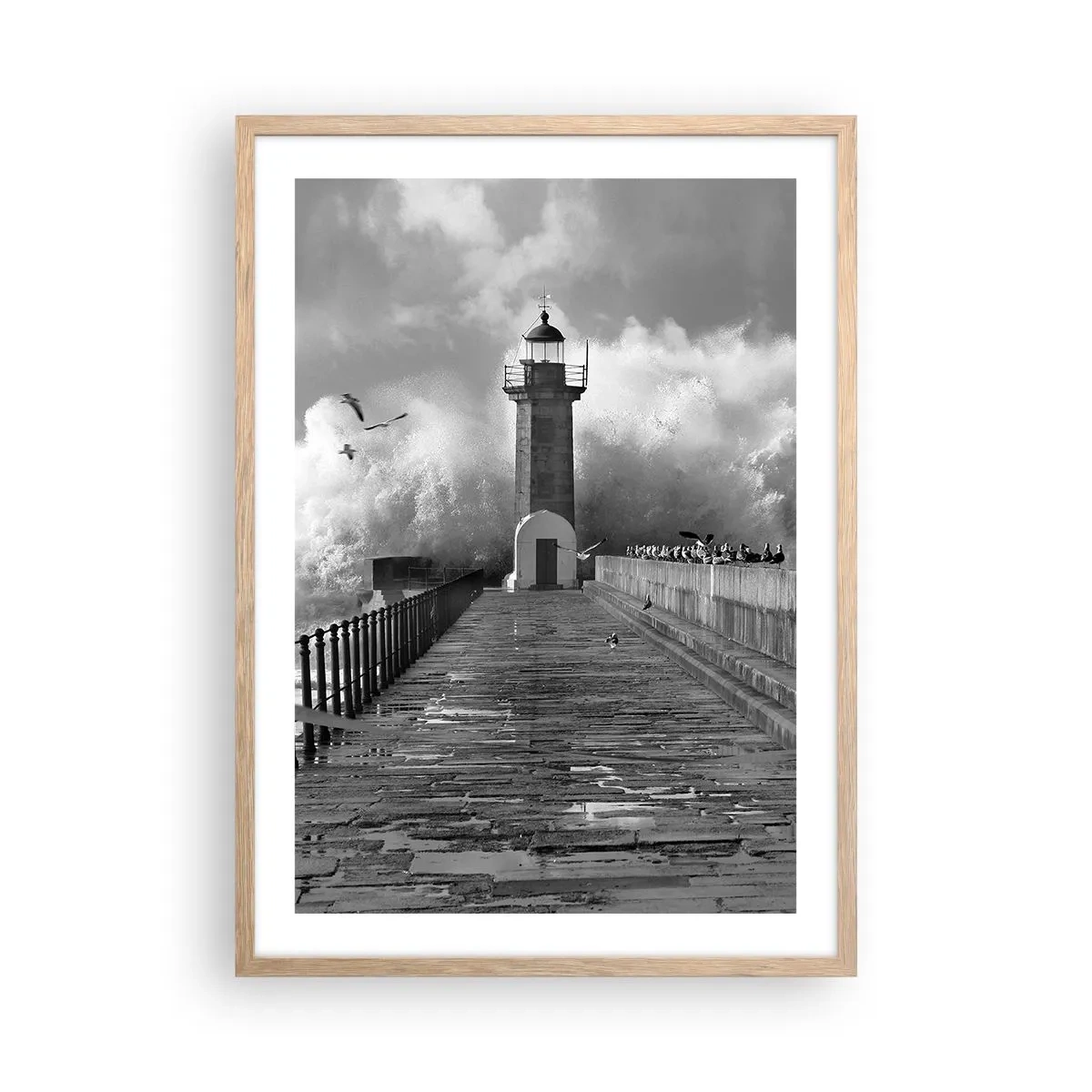 Plakat w ramie jasny dąb - Nieustraszona  - 50x70 cm