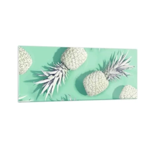 Obraz na szkle - świetnie komponują się z miętą - 100x40 cm