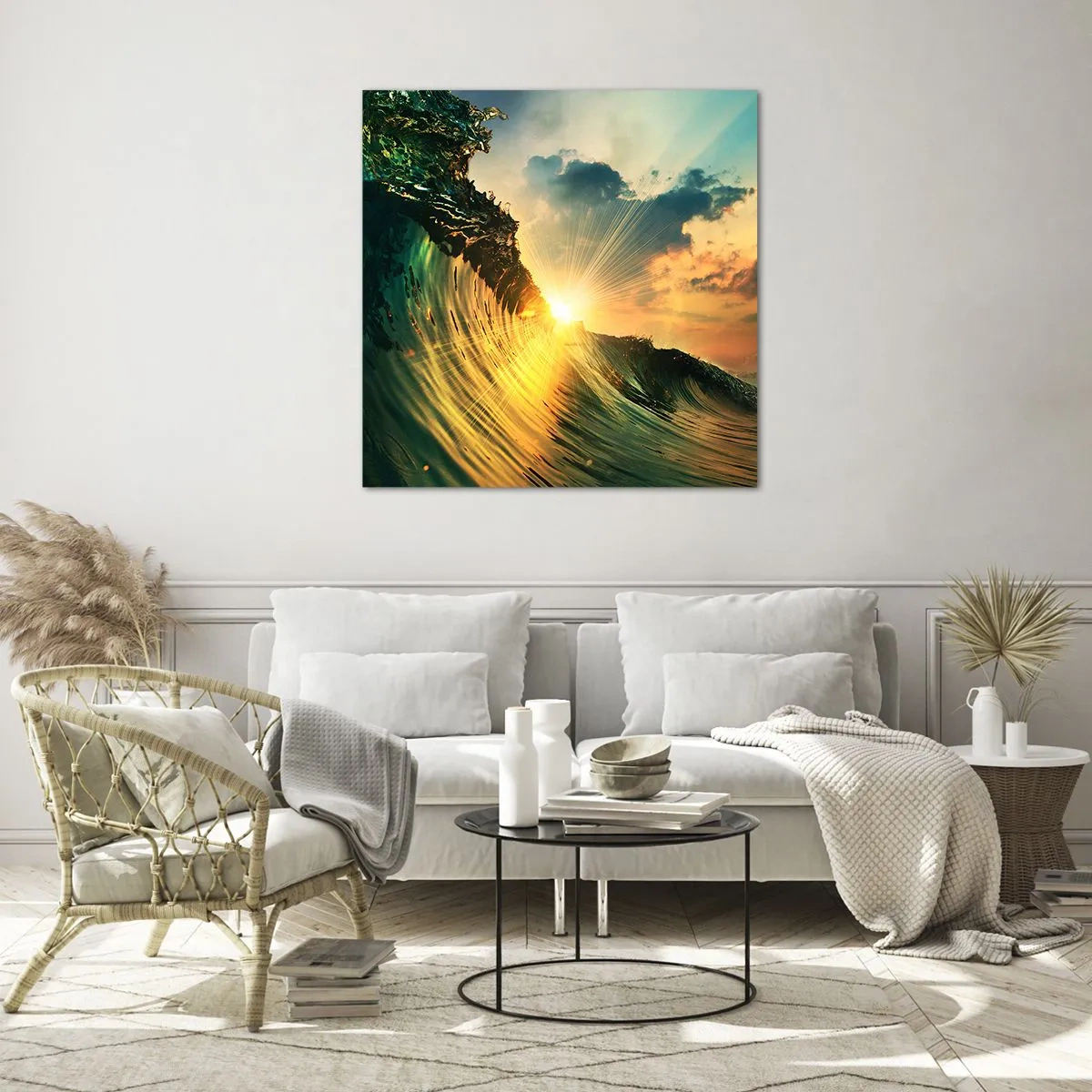 Obraz na szkle - Surferze, gdzie jesteś? - 70x70 cm