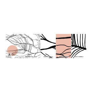 Fototapeta Próbka Samoprzylepna Deluxe Sticker - W sieci gałązek - Abstrakcja, Grafika, Design - 100x30 cm