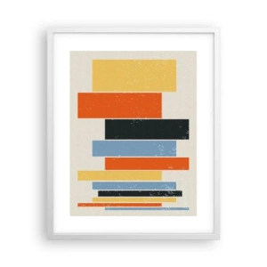 Plakat w białej ramie - Zapis muzyki - 40x50 cm