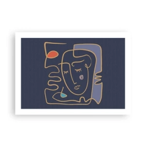 Plakat - W zamyśleniu - 70x50 cm