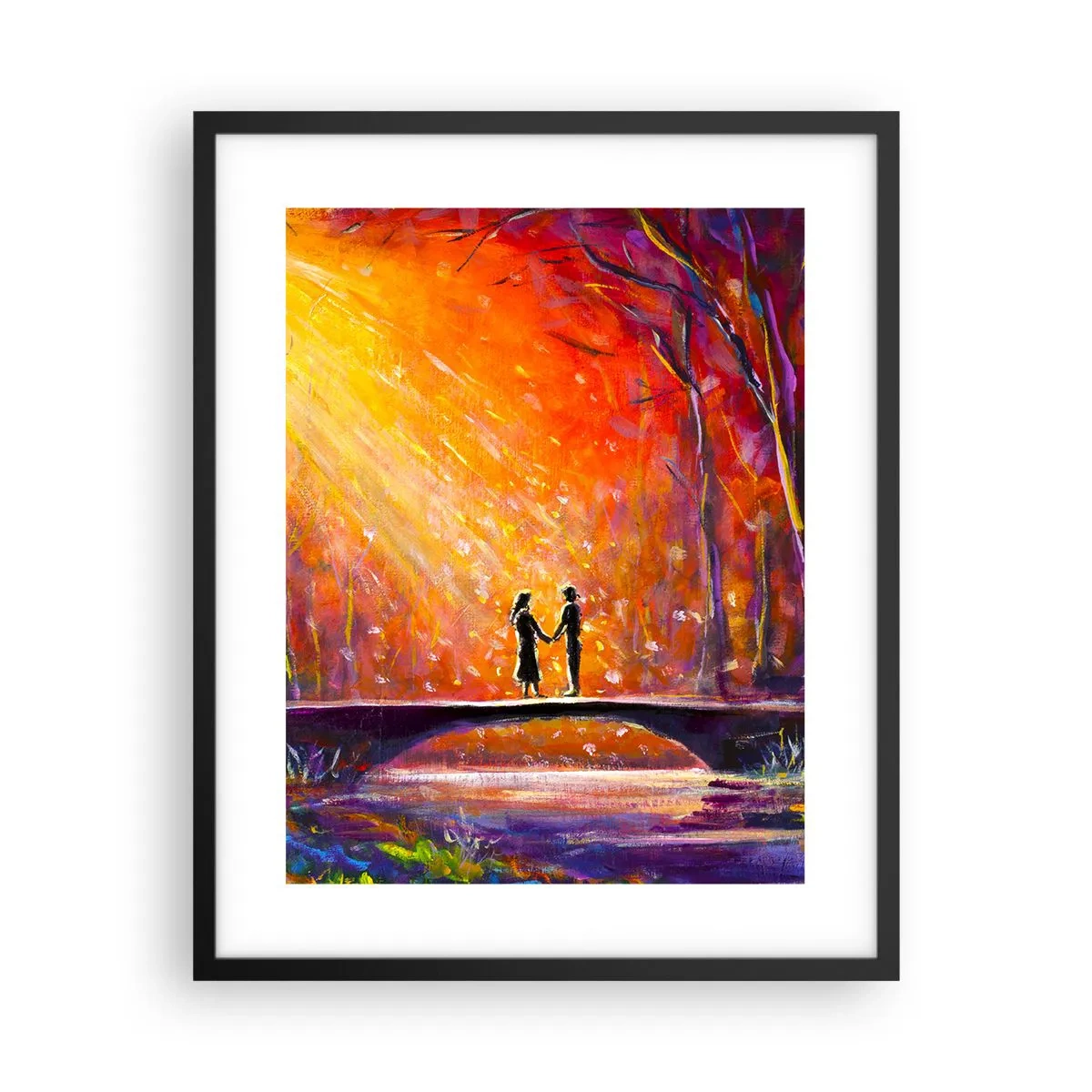 Plakat w czarnej ramie - Niebo ich też kocha - 40x50 cm