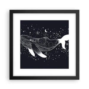 Plakat w czarnej ramie - W oceanie wszechświata - 30x30 cm
