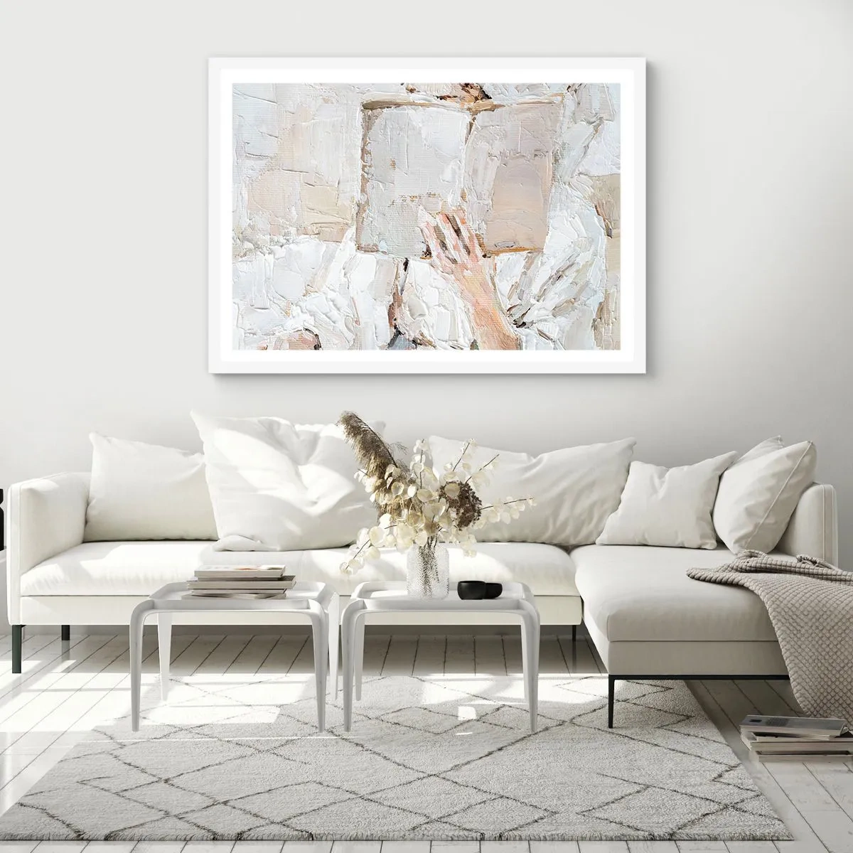 Plakat w białej ramie - W innym świecie - 91x61 cm