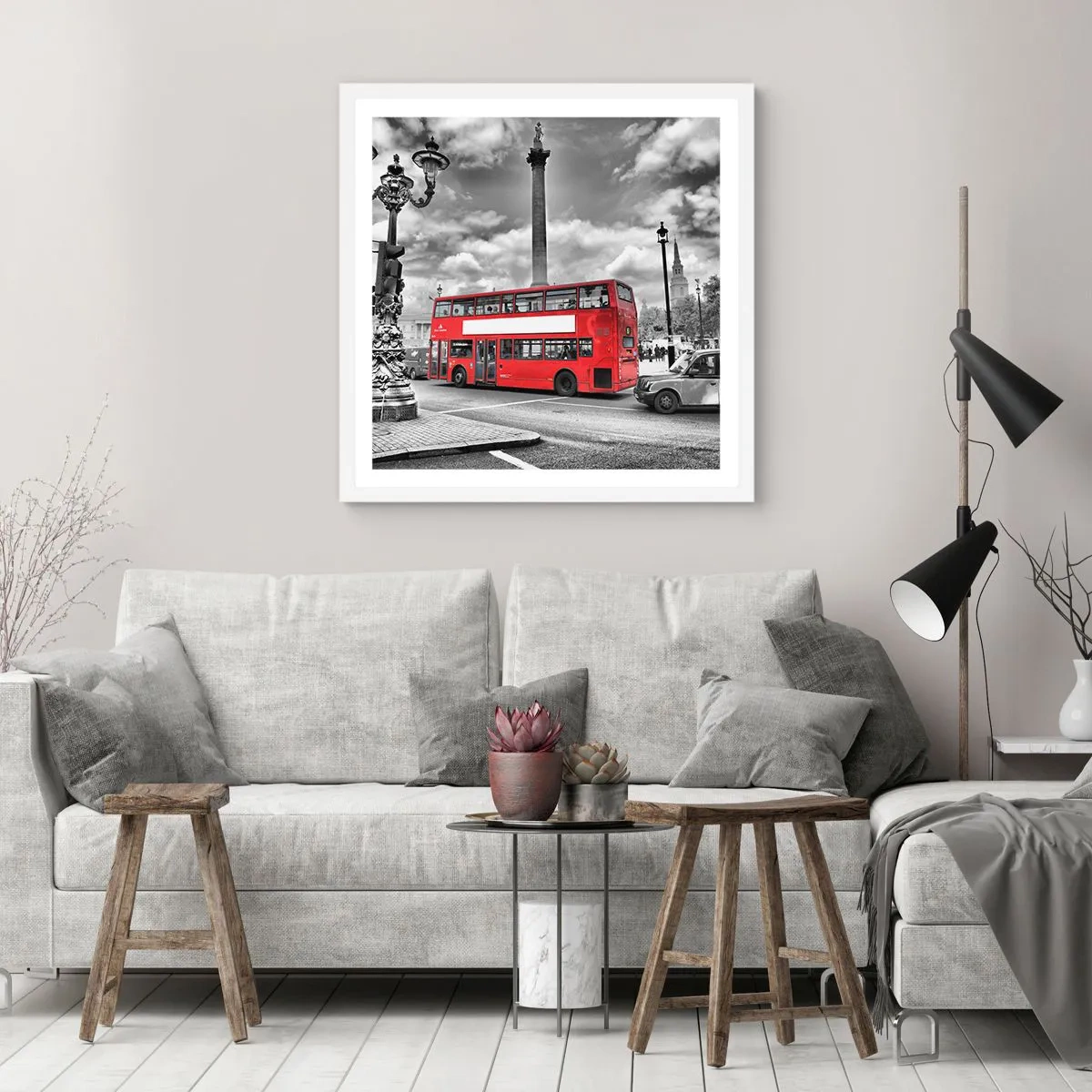 Plakat w białej ramie - Prawdziwy krwioobieg miasta - 40x40 cm