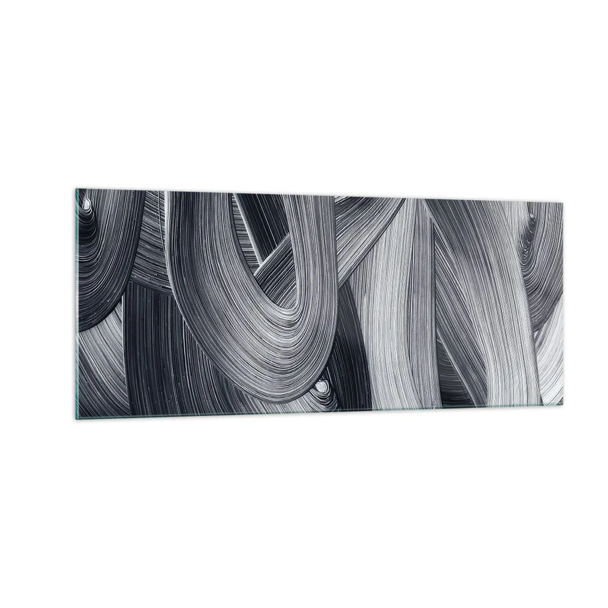 Obraz na szkle - Płynność rzeczywistości - 100x40 cm