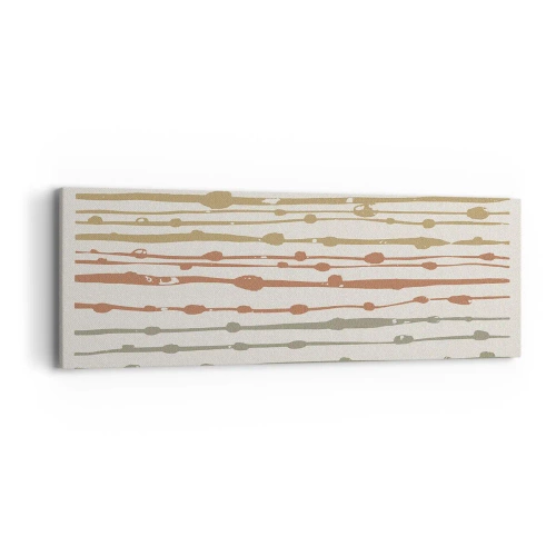 Obraz na płótnie - Muzyczny zapis barw - 90x30 cm