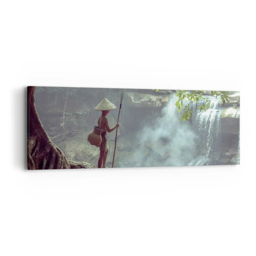 Obraz na płótnie - Zaprzyjaźniony z naturą - 90x30 cm