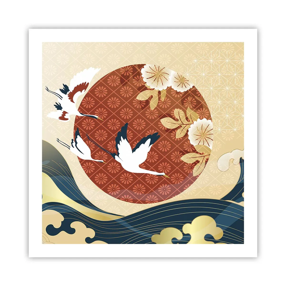 Plakat - Japońska baśń - 60x60 cm