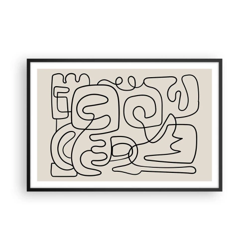 Plakat w czarnej ramie - Po śladzie - 91x61 cm