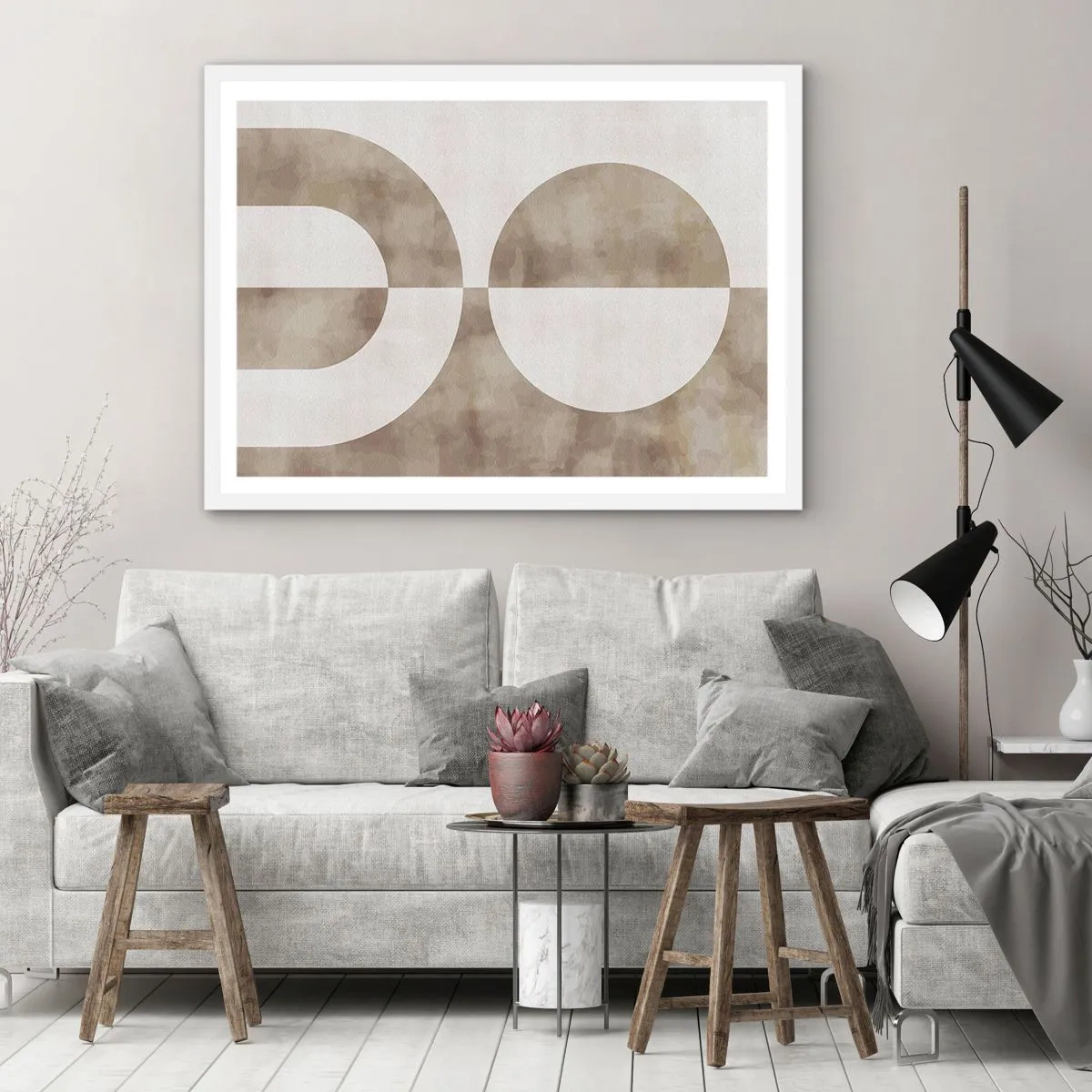 Plakat w białej ramie - Podobieństwa i różnice - 91x61 cm