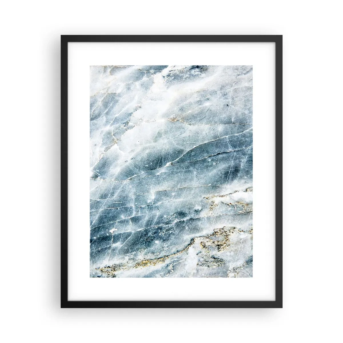 Plakat w czarnej ramie - Lodowy świat - 40x50 cm