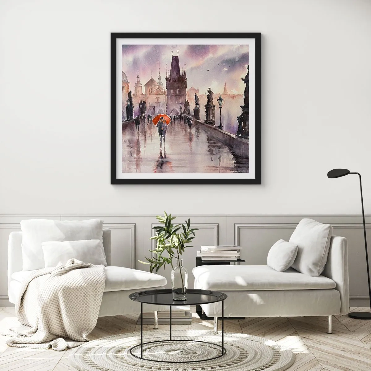 Plakat w czarnej ramie - Ludzie się nie zmieniają - 50x50 cm