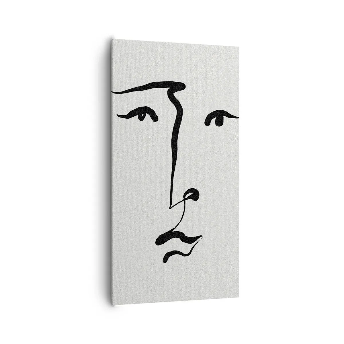Obraz na płótnie - Portret jedną kreską - 65x120 cm
