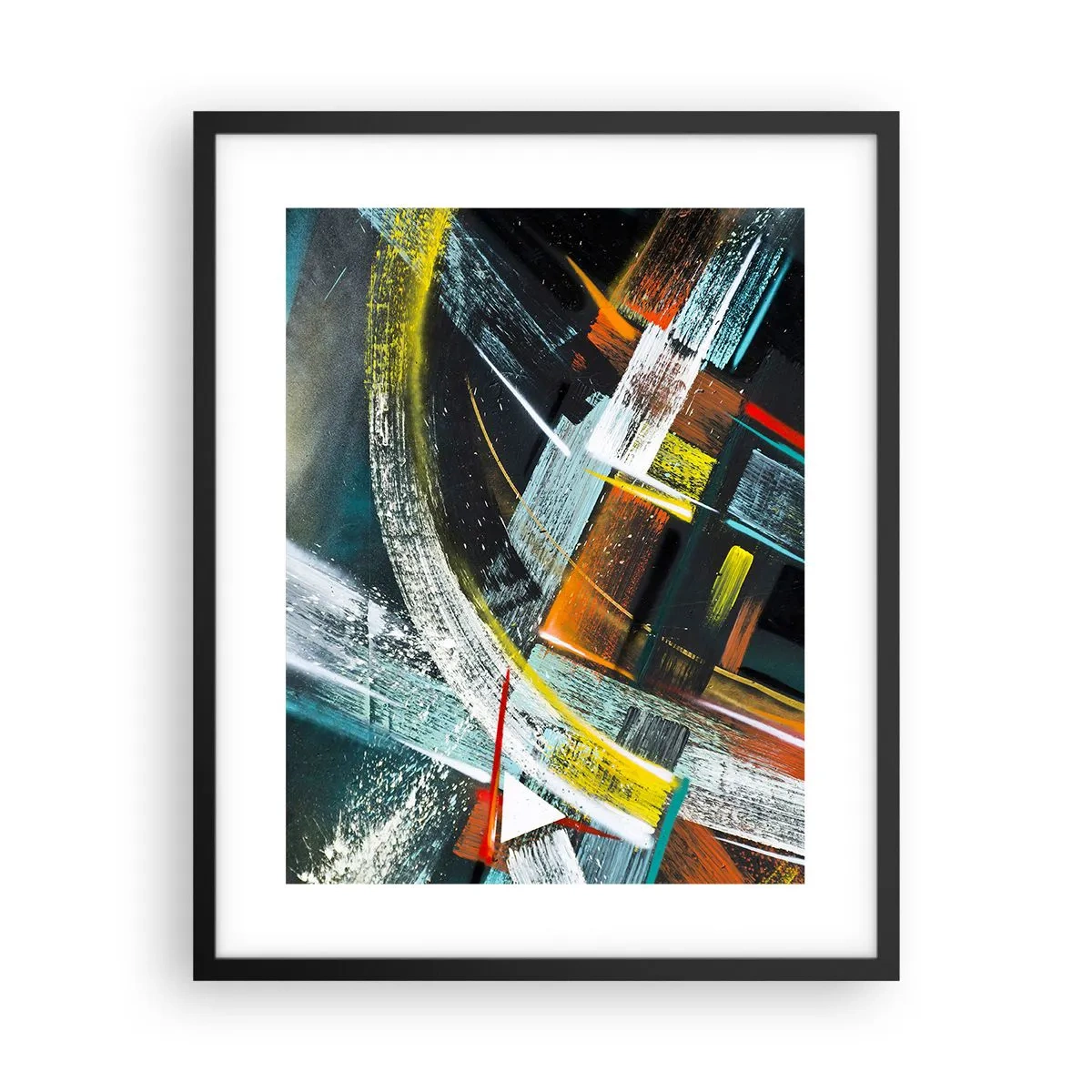 Plakat w czarnej ramie - Energia ruchu - 40x50 cm