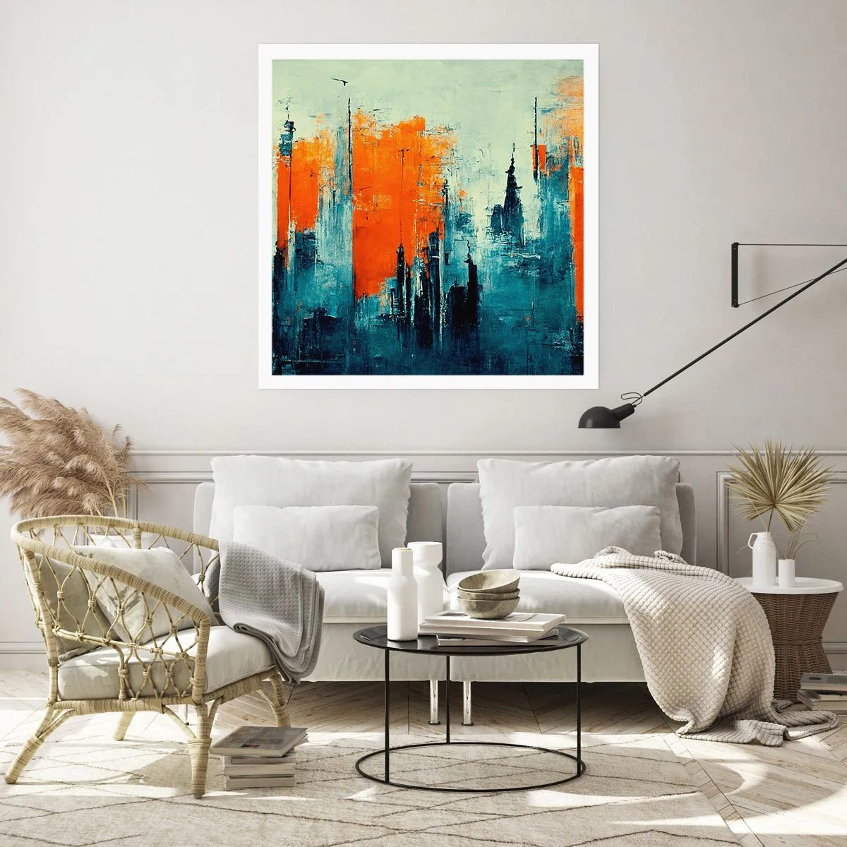 Plakat - Pejzaż nowoczesny - 30x30 cm