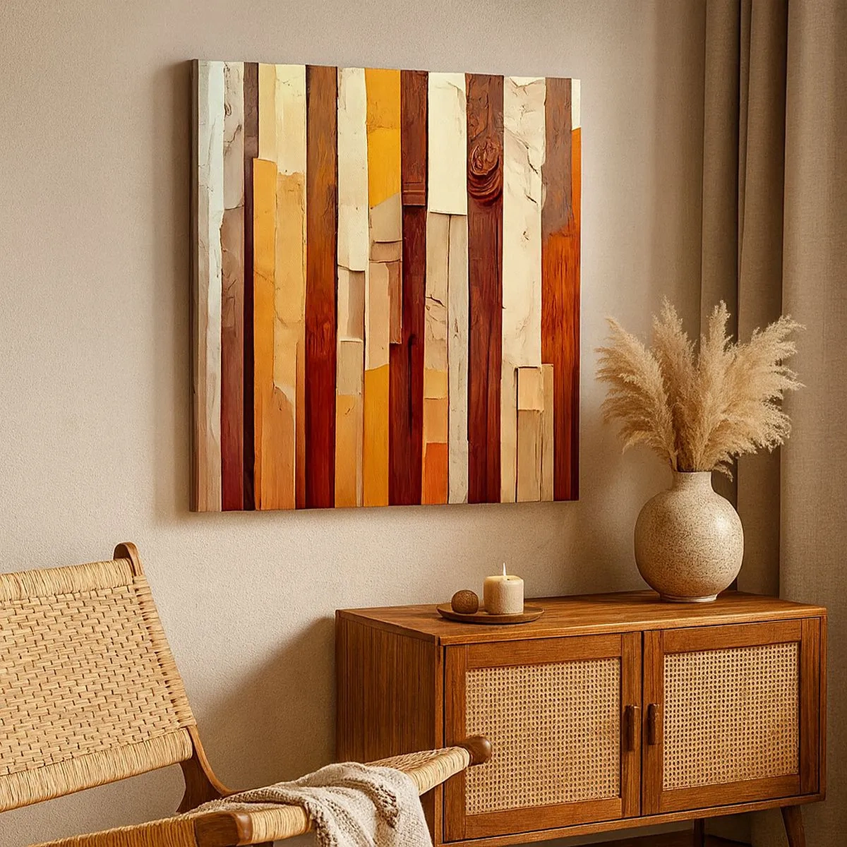 Obraz na płótnie - Hymn leśnych drzew - 30x30 cm