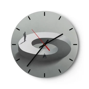 Zegar ścienny - I bądź tu mądry - 40x40 cm