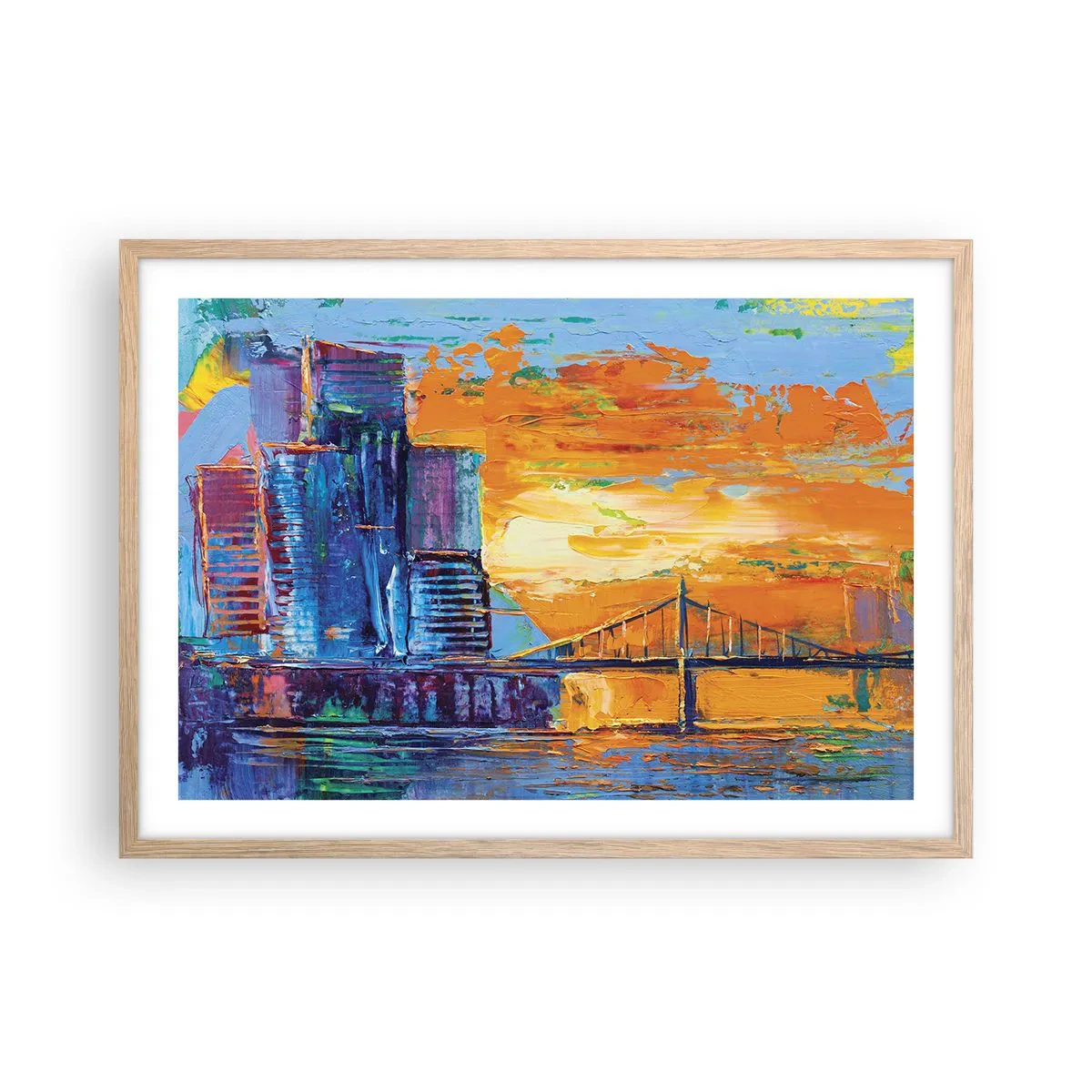 Plakat w ramie jasny dąb - Kultura i natura - 70x50 cm