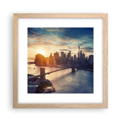 Plakat w ramie jasny dąb - Pomnik kultury Zachodu - 30x30 cm