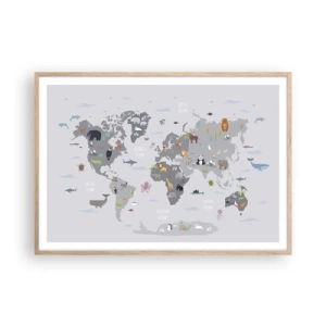 Plakat w ramie jasny dąb - Powiedz mi, skąd jesteś… - 100x70 cm