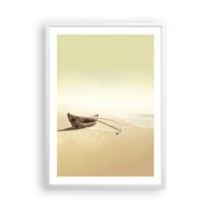 Plakat w białej ramie - Wspomnienie mórz południowych - 50x70 cm