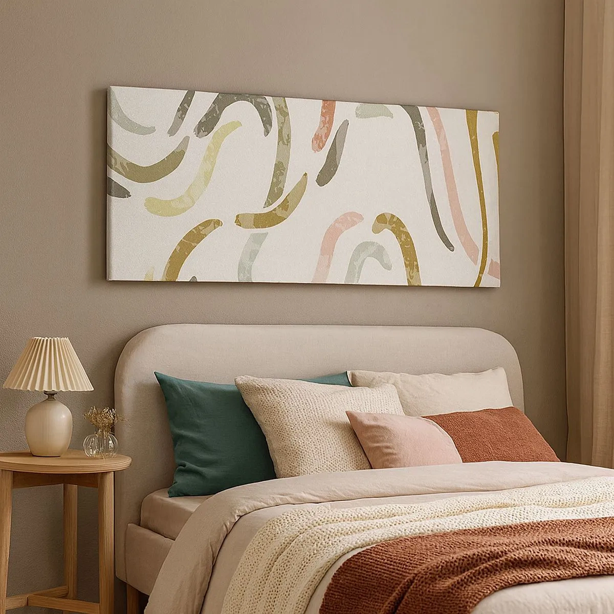 Obraz na płótnie - Radosny taniec abstrakcji - 100x40 cm