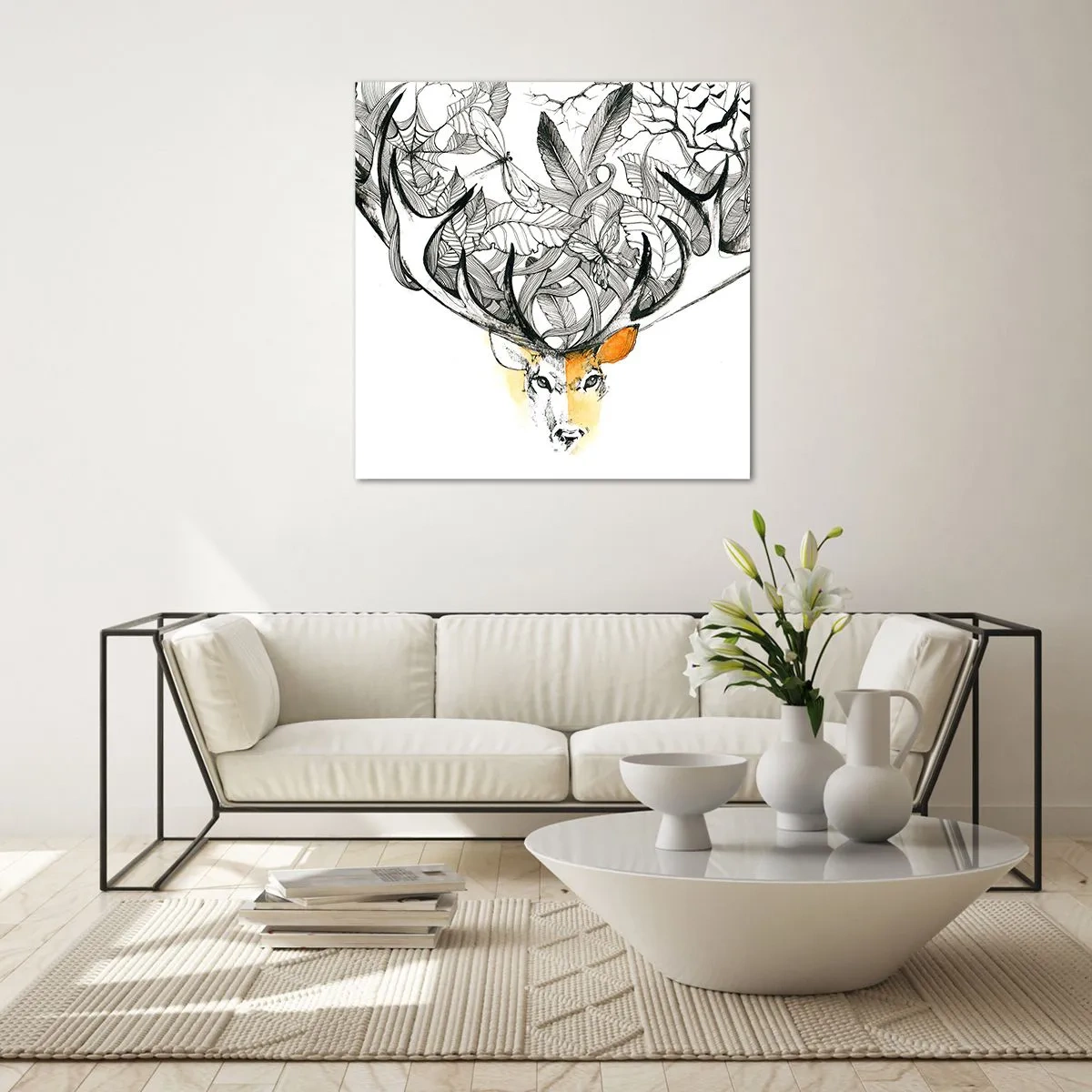 Obraz na szkle - Rogi obfitości - 40x40 cm