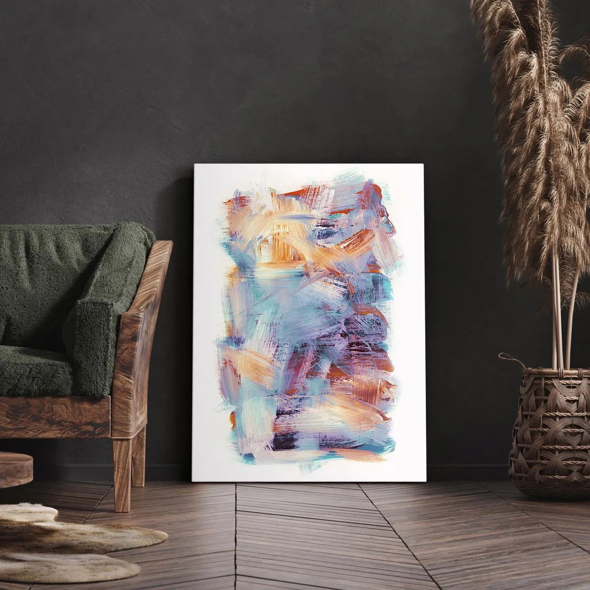 Obraz na płótnie - Kolorowy bałagan - 65x120 cm