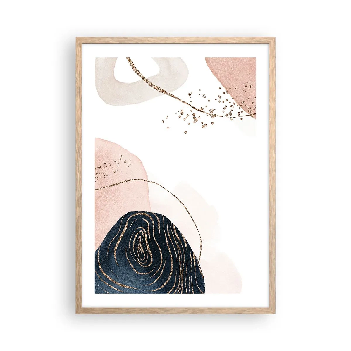 Plakat w ramie jasny dąb - Wszystko płynie - 50x70 cm