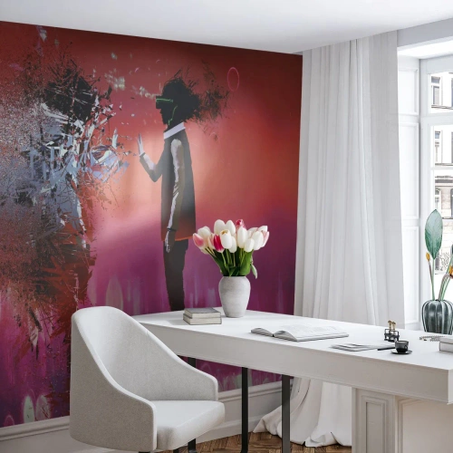 Fototapeta Premium Canvas - Czy można wejrzeć w siebie? - Abstrakcja, Sztuka, Ludzie - 250x175 cm