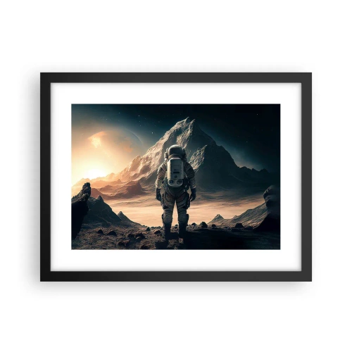 Plakat w czarnej ramie - Nowe wyzwanie - 40x30 cm