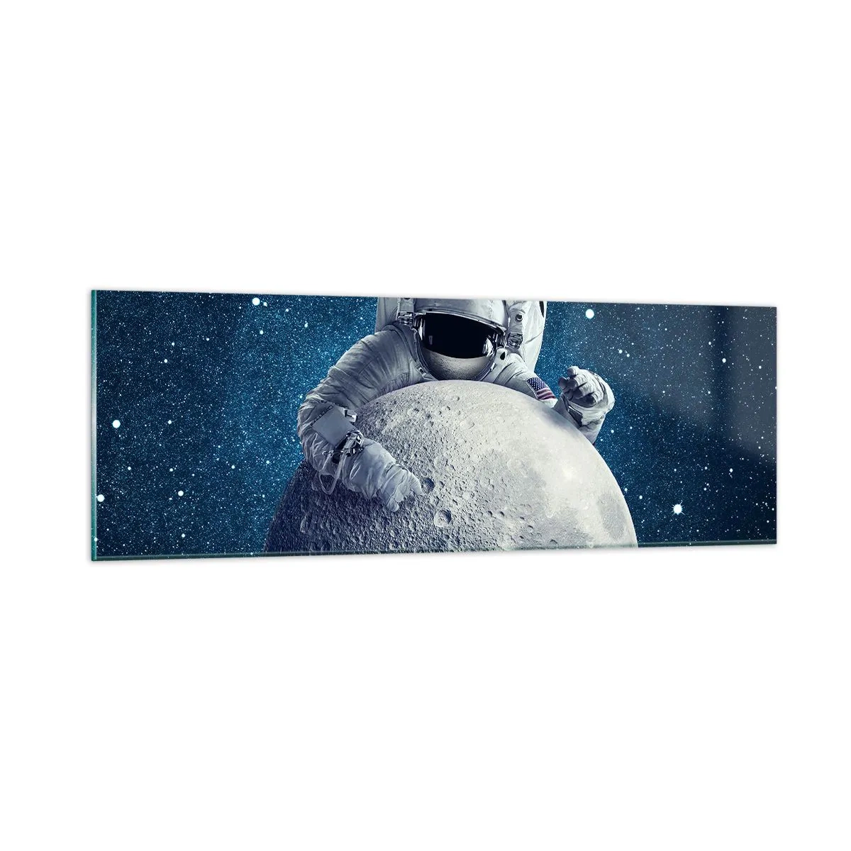 Obraz na szkle - Kosmiczny żartowniś - 90x30 cm