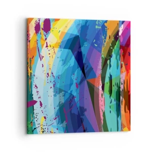 Obraz na płótnie - Kolorowy zawrót głowy - 70x70 cm