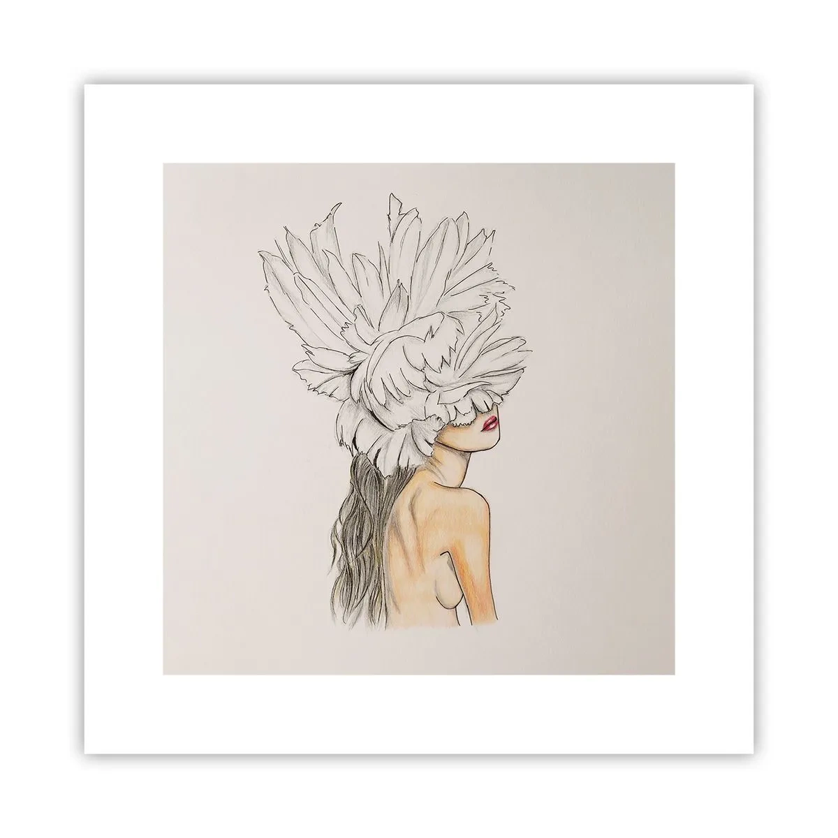 Plakat - Piękność ukoronowana - 30x30 cm