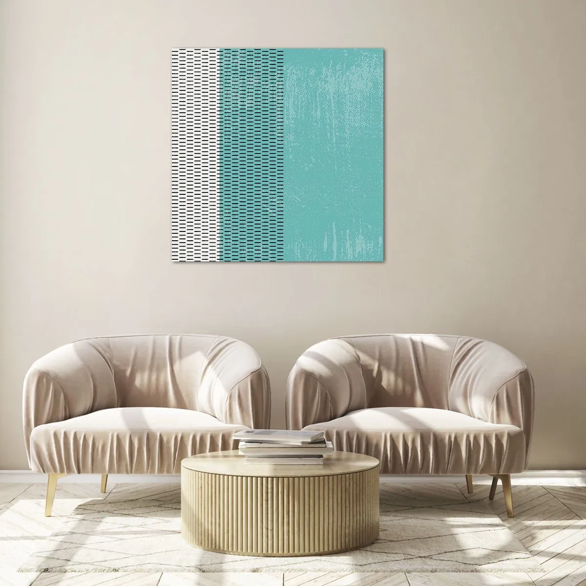 Obraz na szkle - Kompozycja zrównoważona - 50x50 cm