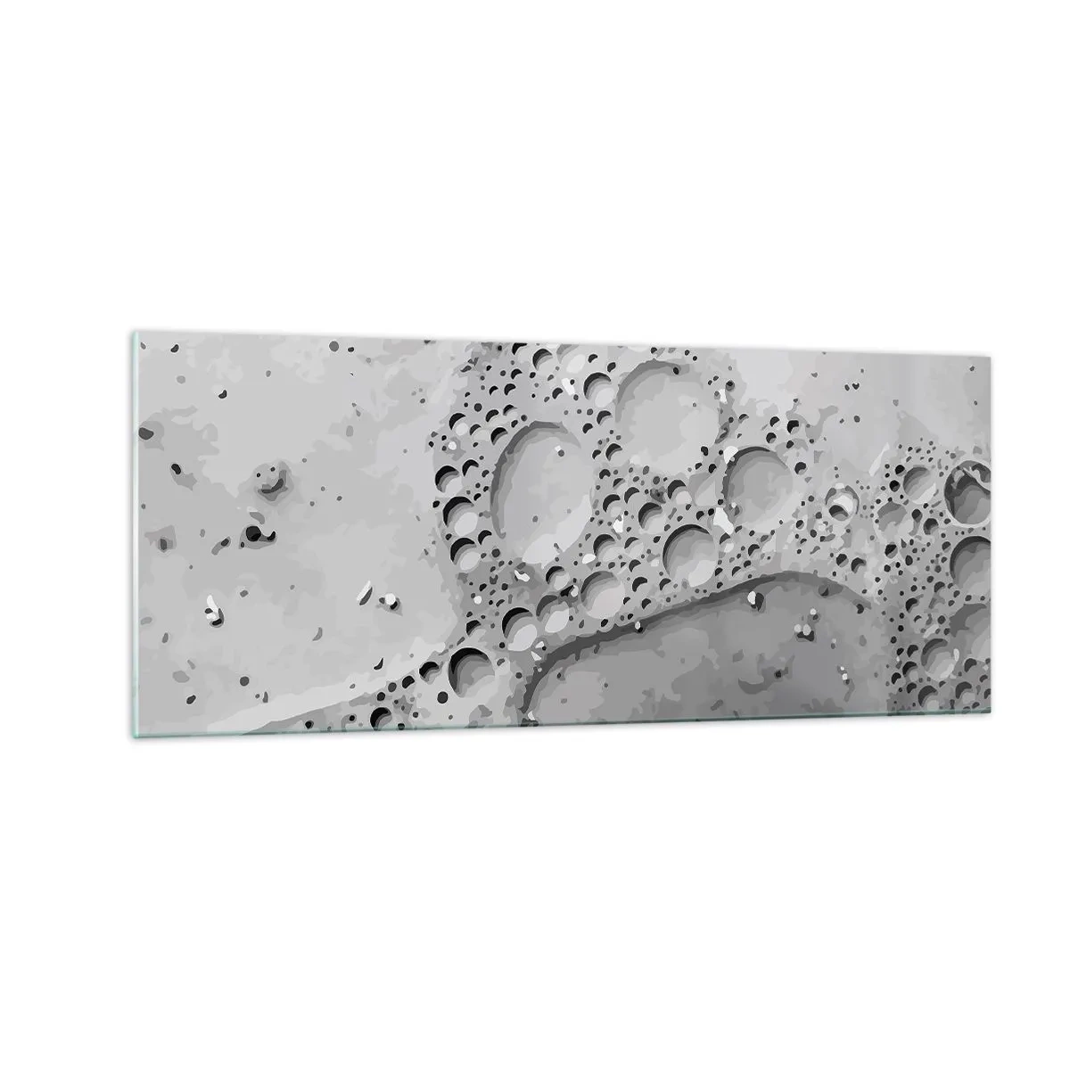 Obraz na szkle - Slad po spienionym - 100x40 cm