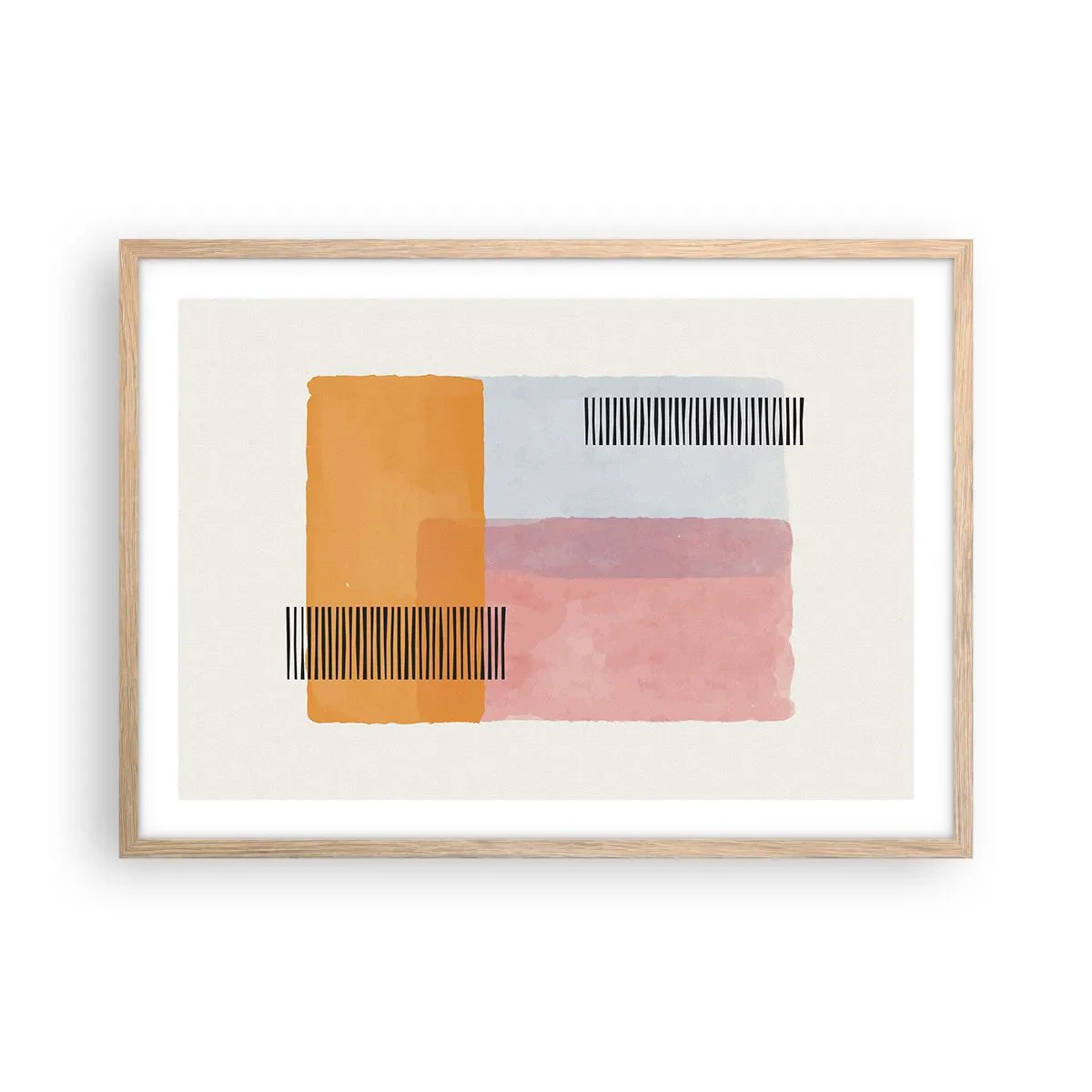 Plakat w ramie jasny dąb - Z kąta w kąt - 70x50 cm