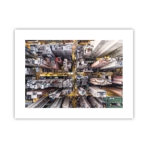 Plakat - Pozdrowienia z Hongkongu - 40x30 cm