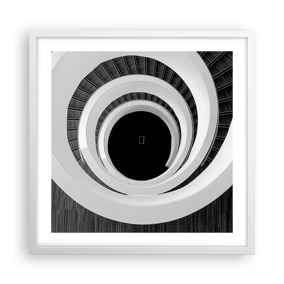 Plakat w białej ramie - Do istoty rzeczy - 50x50 cm