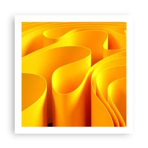 Plakat - Jak fale słońca - 60x60 cm