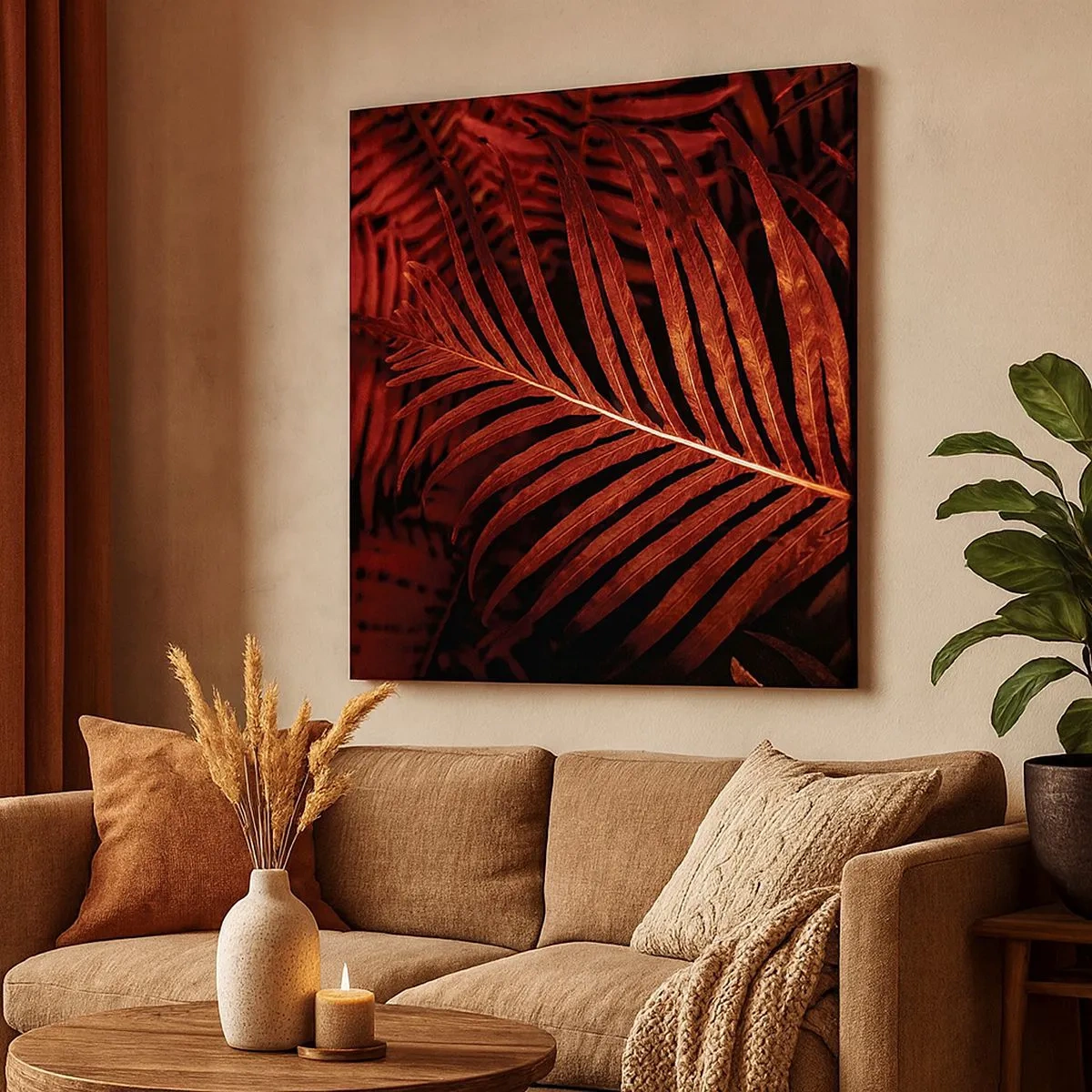 Obraz na płótnie - Żar życia - 30x30 cm